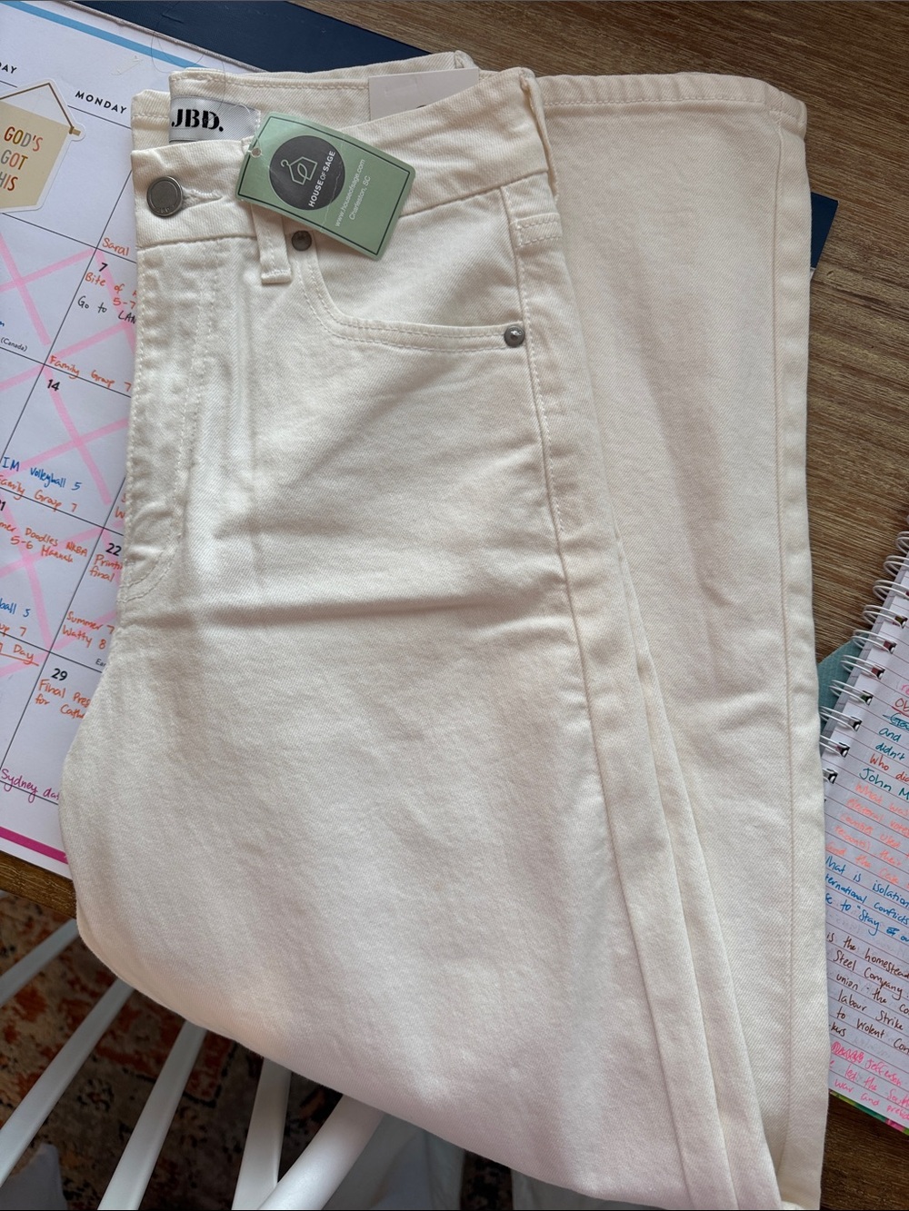 Wide Leg cream white NWT - Picture 8 of 8